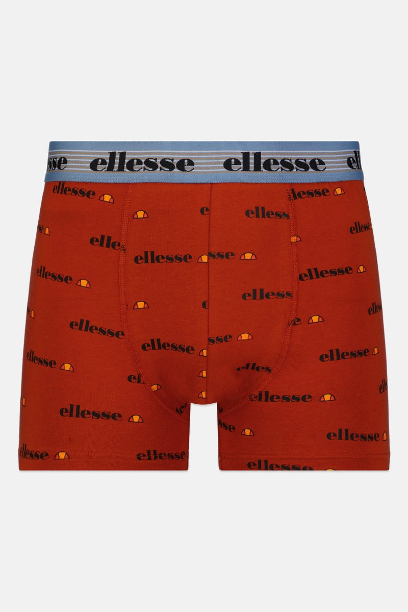 Ellesse Men 3 Pieces Brand Logo Trunks, Multicolor - Image 5